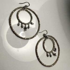 Chan Luu Silver Beaded Hoops